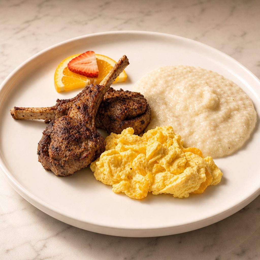 Lamb & Eggs.