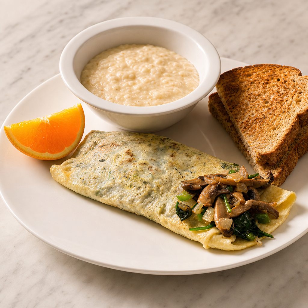 Veggie Egg White Omelette.