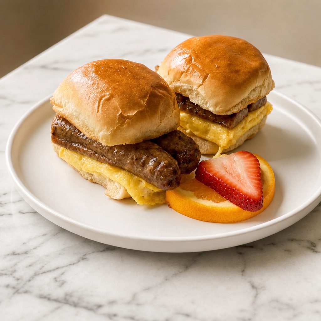 Bunny Bite Chicken Sausage Egg & Cheese.