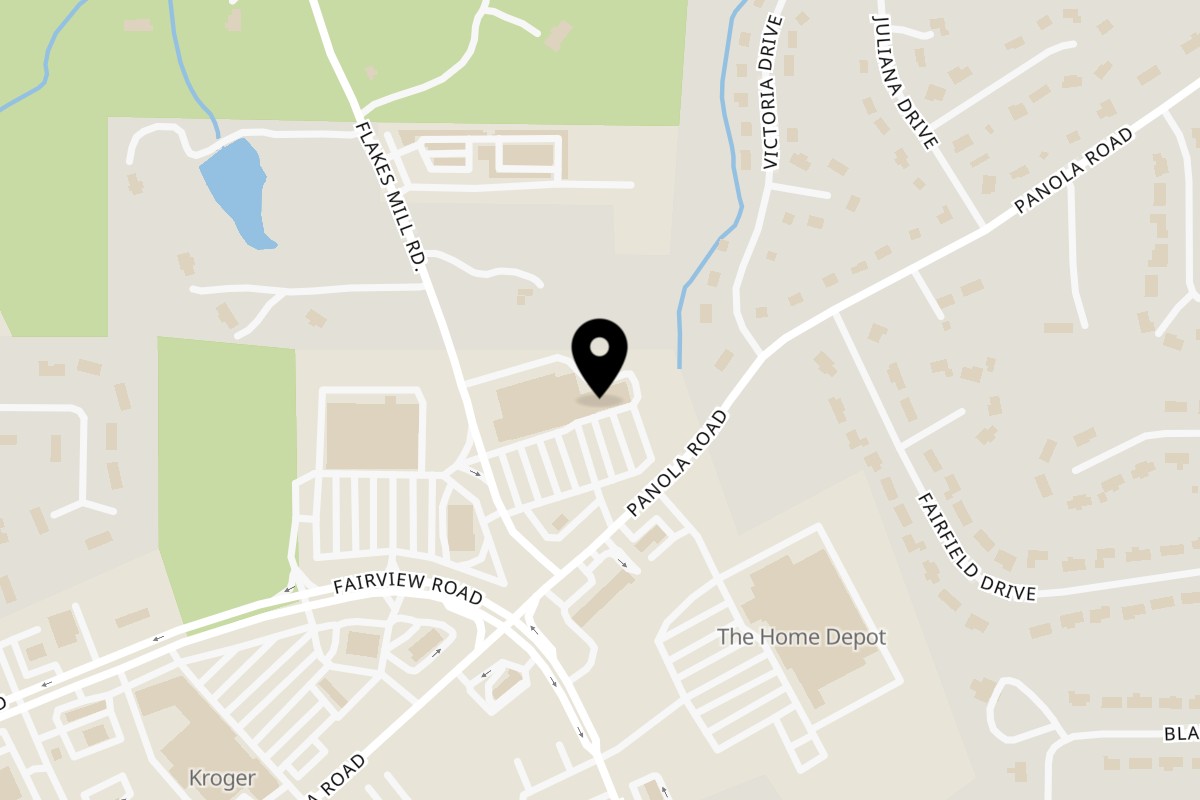 Map showing the location of Breakfast Bunny on 1782 Panola Rd in Ellenwood